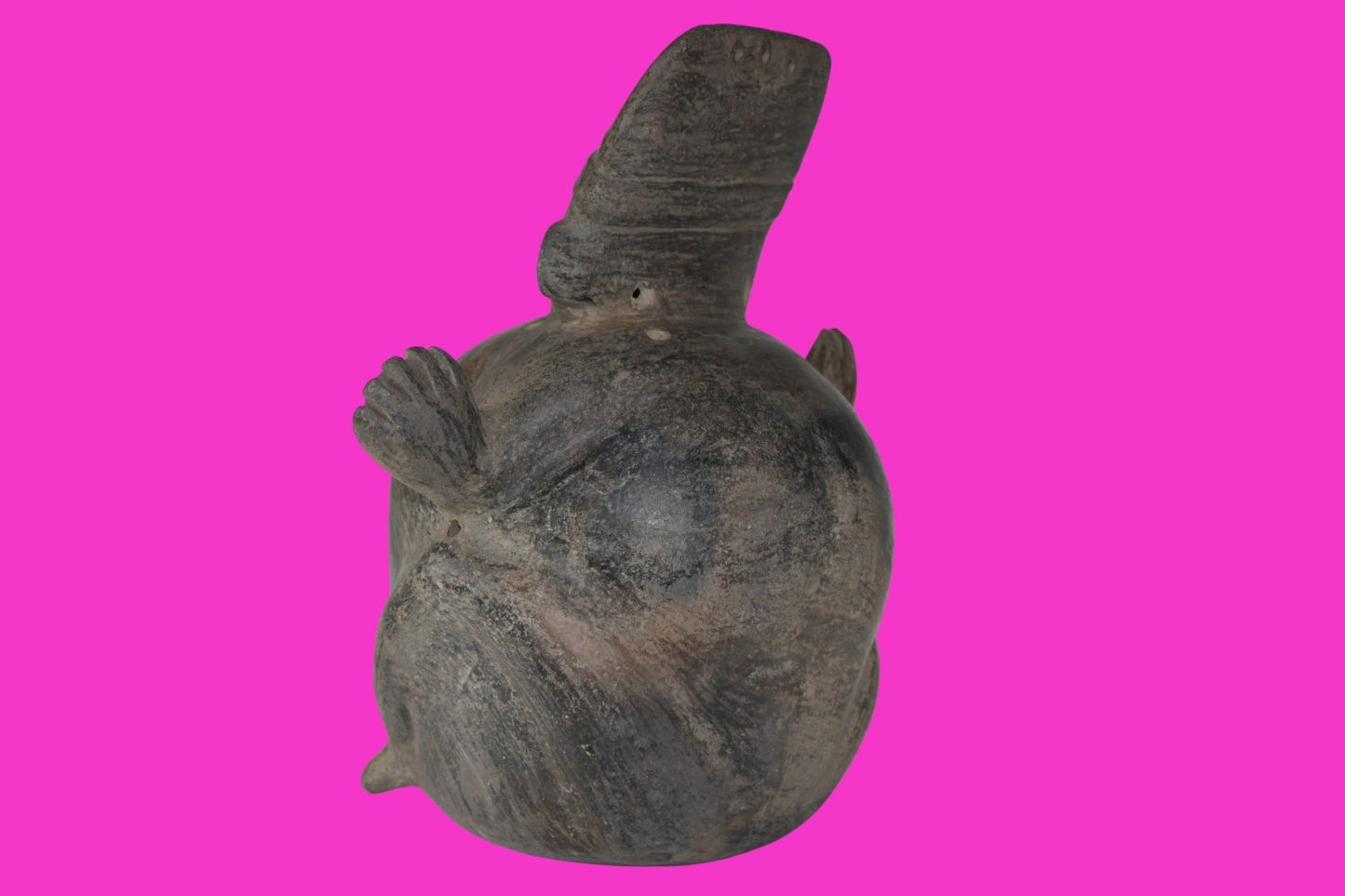 Pre Columbian Artifact Chancay 11 Inch Rotund Figure 1000-1250 AD  Peru COA 264