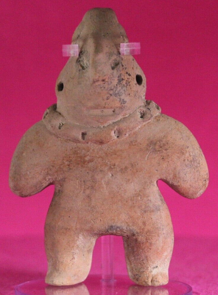 Authentic Pre Columbian Artifact Tomb Figure Colima Ex Arte Primitivo COA T86