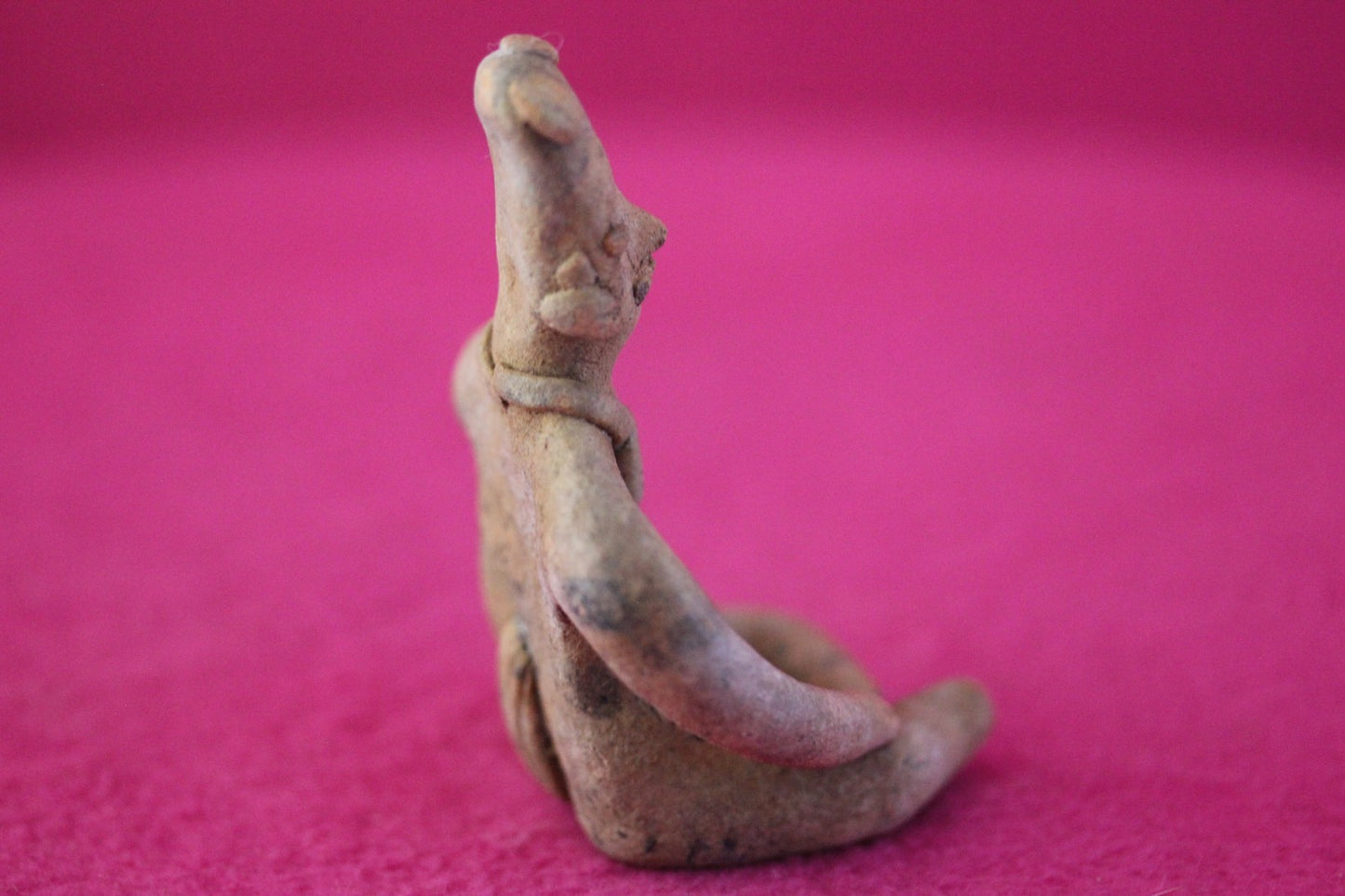Pre Columbian Artifact Authentic Male Seated Tomb Figure Colima Mexico COA 191