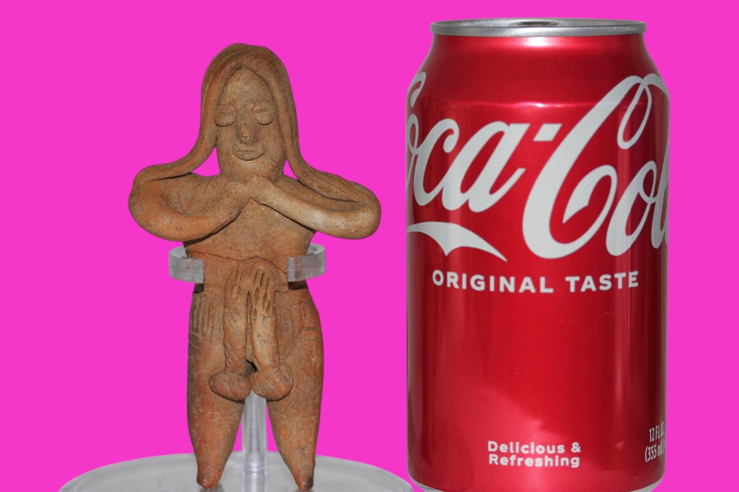 Authentic Pre Columbian Artifact Pretty Lady Tomb Figure Colima Mexico COA 13