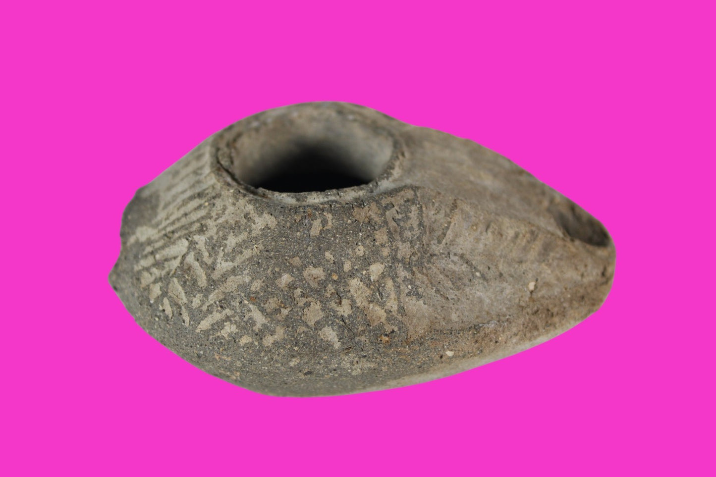 Oil Lamp Holy Land Ancient Artifact Jesus Christ Home Israel 300-600 AD COA 106