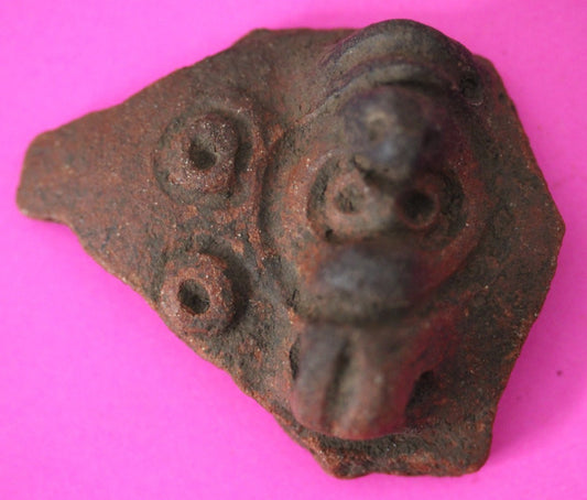 Puerto Rico Taino Pre Columbian Pottery Artifact FREE Display Case 1000AD COA 45