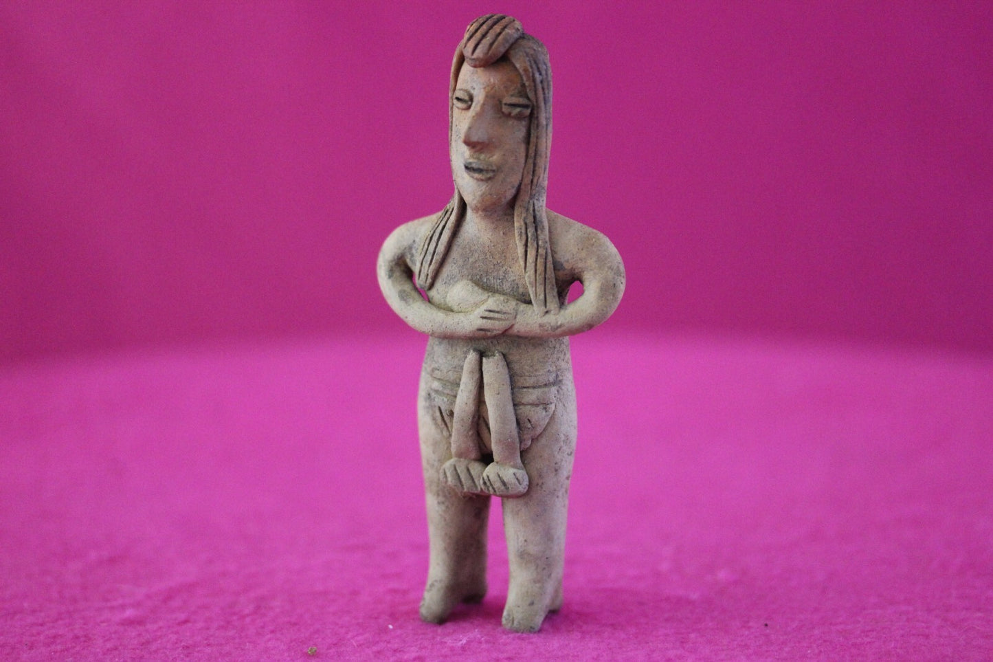 Authentic Pre Columbian Artifact Tomb Figure Colima Mexico 100 BC-250 AD COA 178