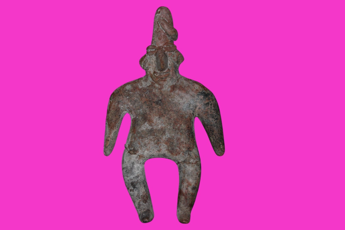 Authentic Pre Columbian Artifact Male Archaic Tomb Figure Colima Mexico COA 19