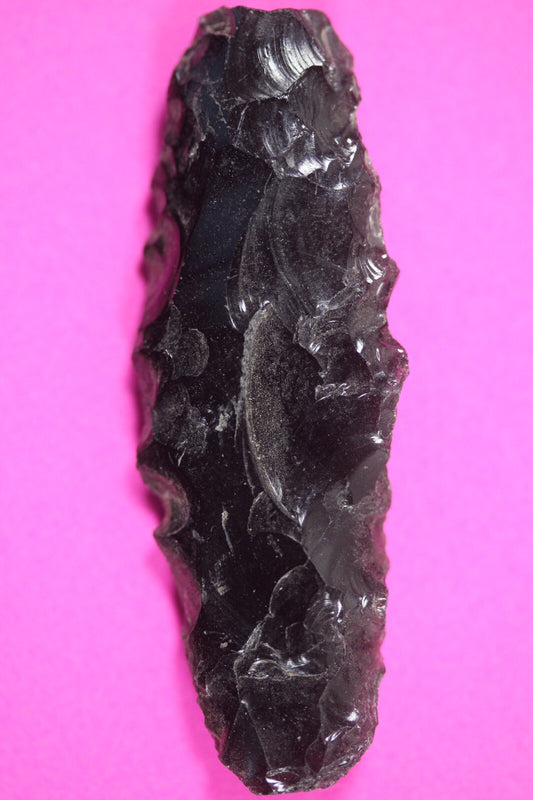 Pre Columbian Artifact Authentic Aztec Arrowhead Battle of Mexico City COA 19