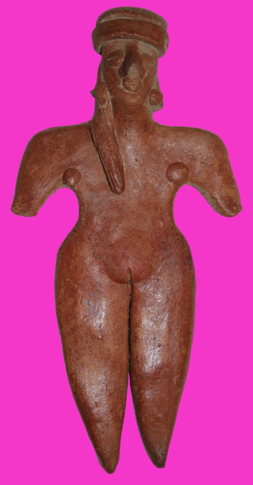 Pre Columbian Artifact 7 Inch Female Tomb Figure Colima Mexico 100 BC COA 244