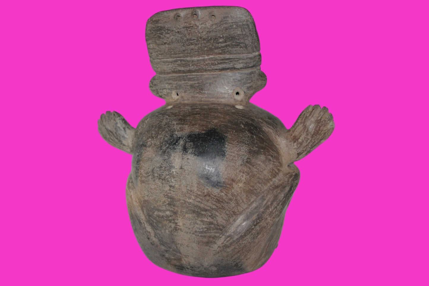Pre Columbian Artifact Chancay 11 Inch Rotund Figure 1000-1250 AD  Peru COA 264