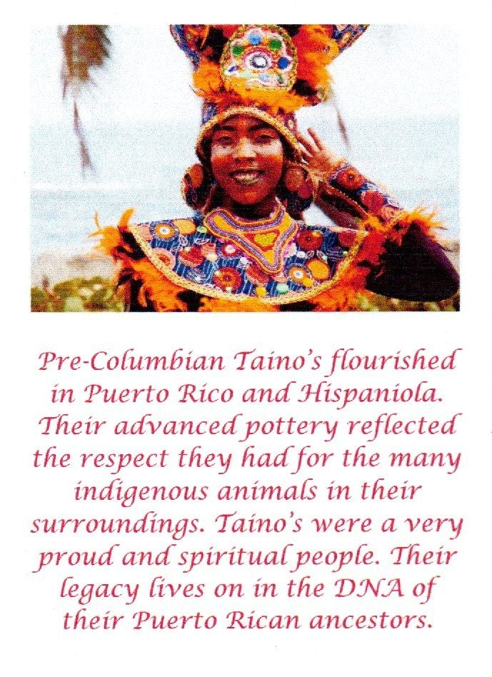 Puerto Rico Taino Pre Columbian Pottery Artifact FREE Display Case 1000AD COA 09