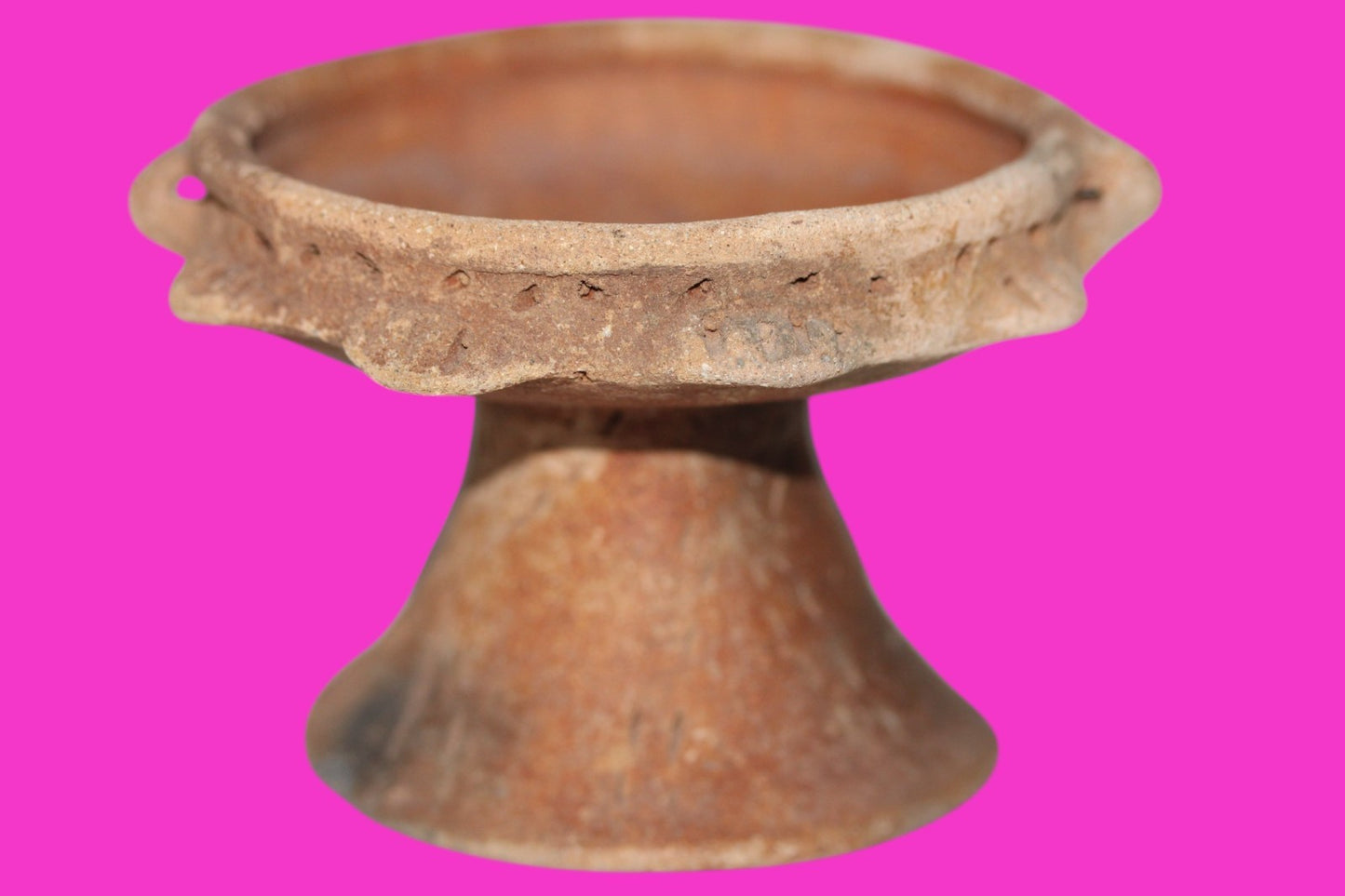 Pre Columbian Artifact Authentic Rattle Bowl Watershed Region Costa Rica COA J87