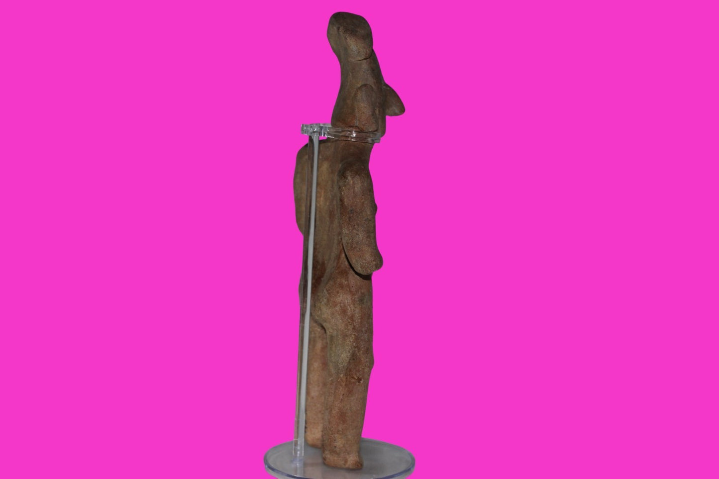 Pre Columbian Artifact Giant 10in Female Tomb Figure Colima Mexico 100BC COA 272