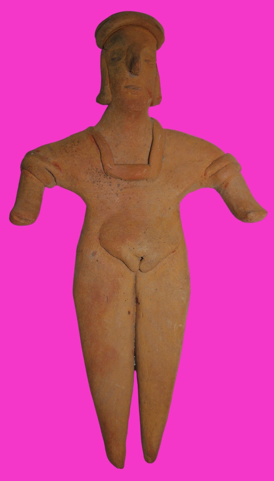 Pre Columbian Artifact 6 in Female Shaft Tomb Figure Colima Mexico 100BC COA 269