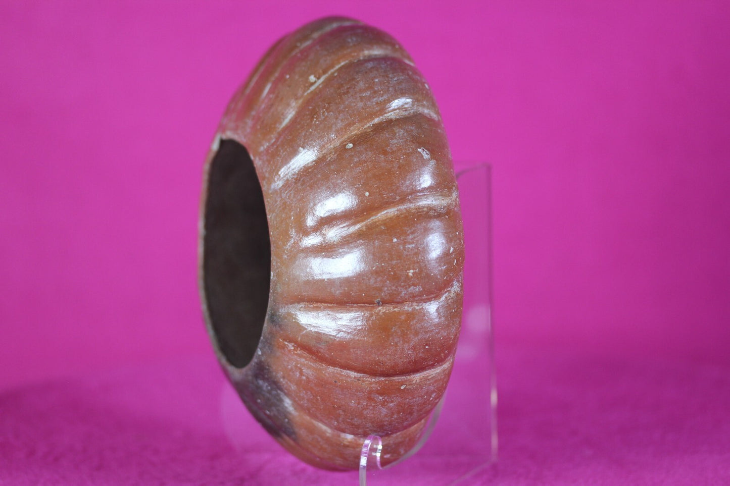 Authentic Pre Columbian Artifact Gadrooned Bowl Michoacan Mexico 200 BC COA T46
