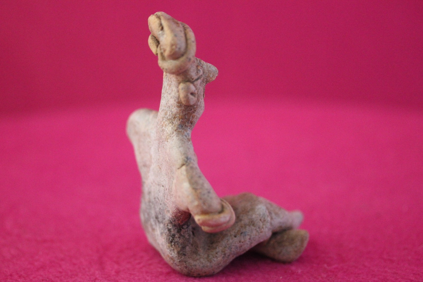 Authentic Pre Columbian Artifact Rare Seated Tomb Figure Colima Mexico COA 188