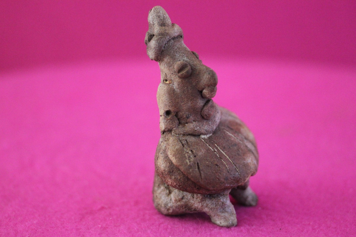 Pre Columbian Authentic Artifact Rare Skirted Tomb Figure Colima Mexico COA 181