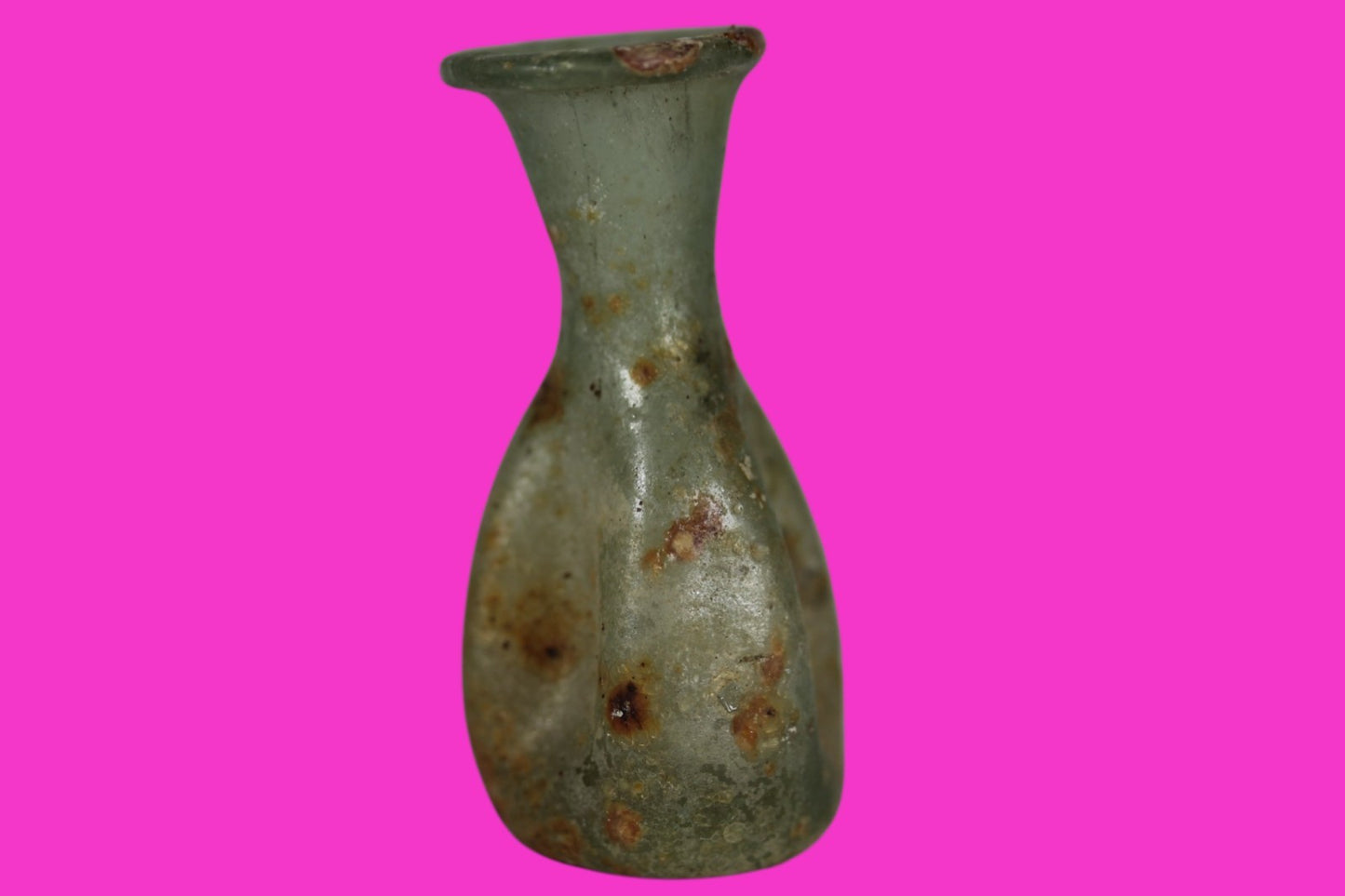 Authentic Ancient Holy Land Artifact Glass Bottle 100-300 AD Roman Era COA J10