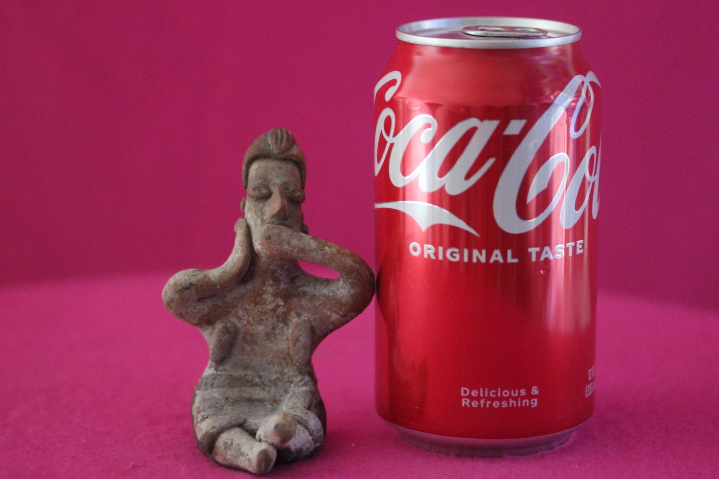 Authentic Pre Columbian Artifact Sleepy Grandma Tomb Figure Colima Mexico COA179