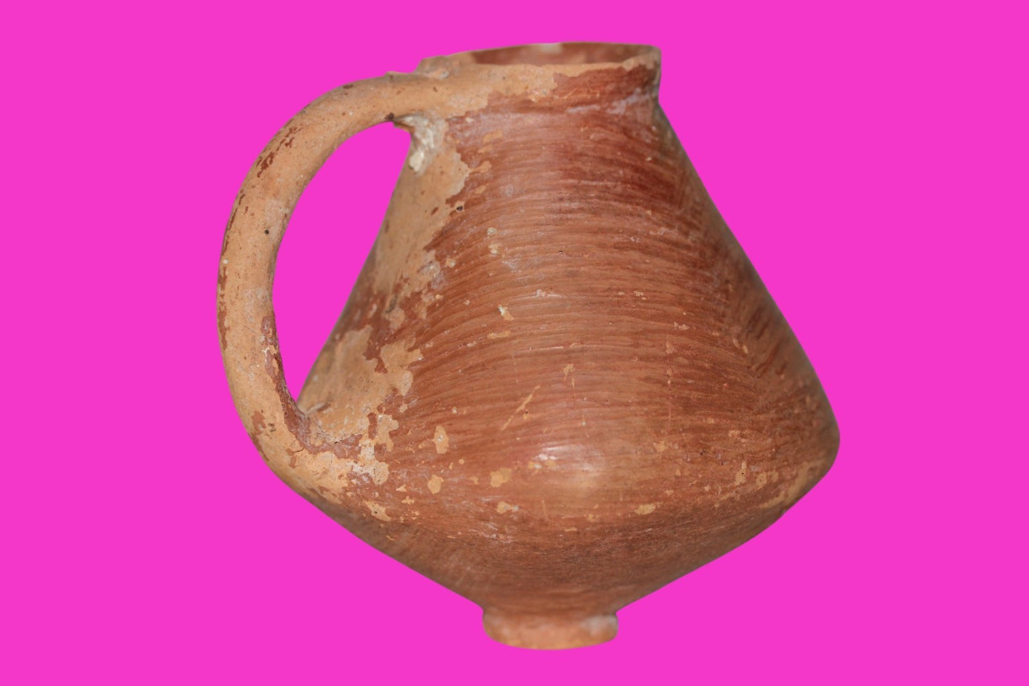 Holy Land Artifact Ancient From Time of Jesus Christ Jug 100BC-200AD COA J134
