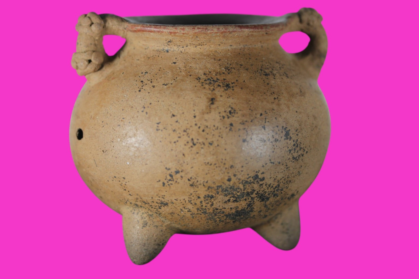 Authentic Pre Columbian Artifact  Tripod Bowl Nicoya Costa Rica 700 AD COA J07