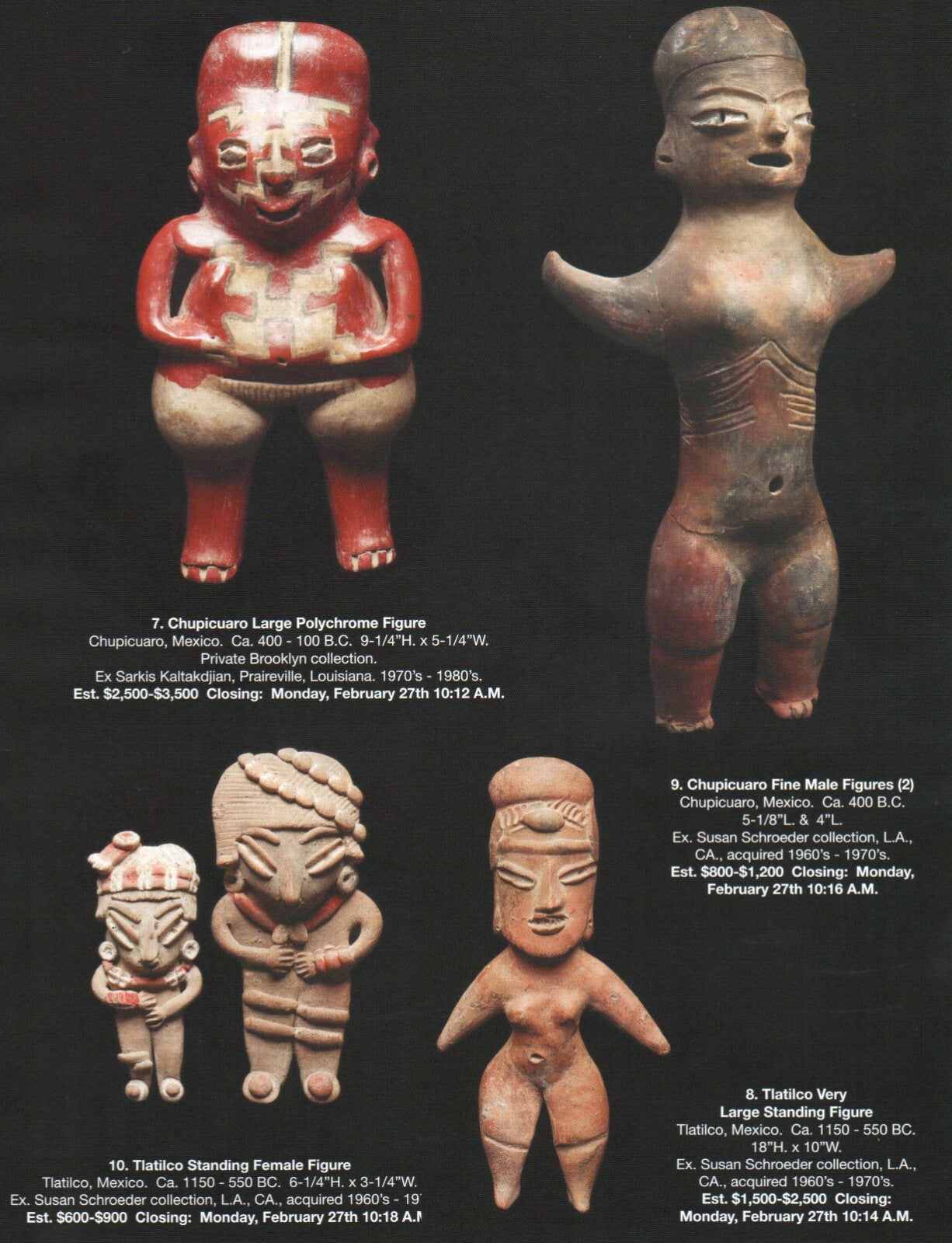 Pre Columbian Artifacts Price & Value Guide Arte Primitivo Auction Catalog 109