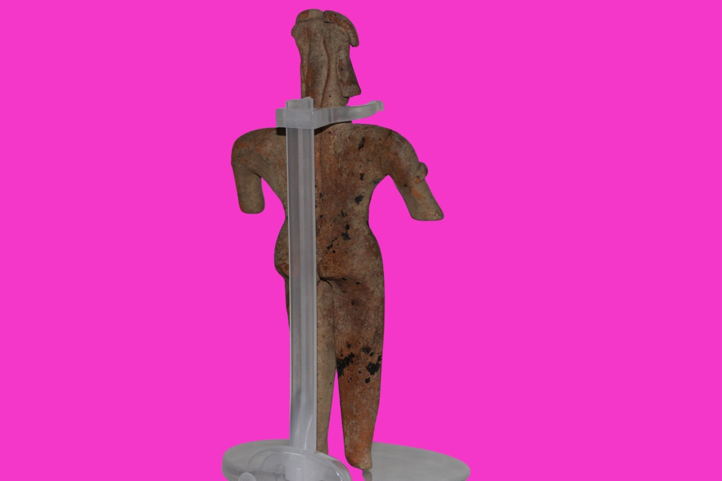 Pre Columbian Artifact 6 Inch Shaft Tomb Figure Colima Mexico 100 BC COA 235