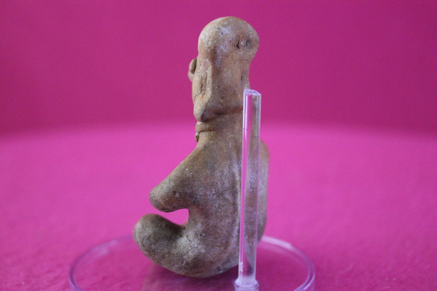 Pre Columbian Authentic Artifact Rare Seated Tomb Figure Colima Mexico COA 187