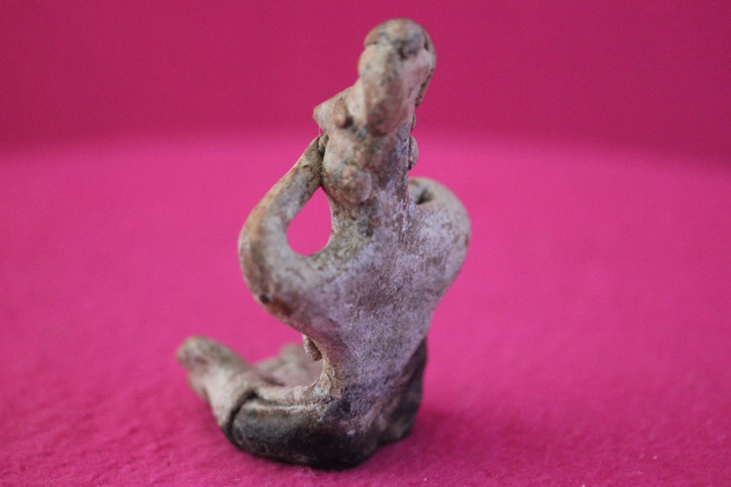 Authentic Pre Columbian Artifact Sleepy Grandma Tomb Figure Colima Mexico COA179