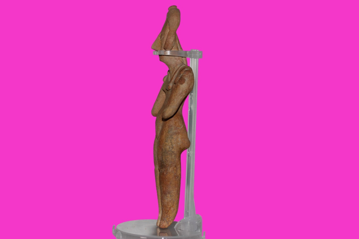 Pre Columbian Artifact 7in Female Shaman Tomb Figure Colima Mexico 100BC COA 251