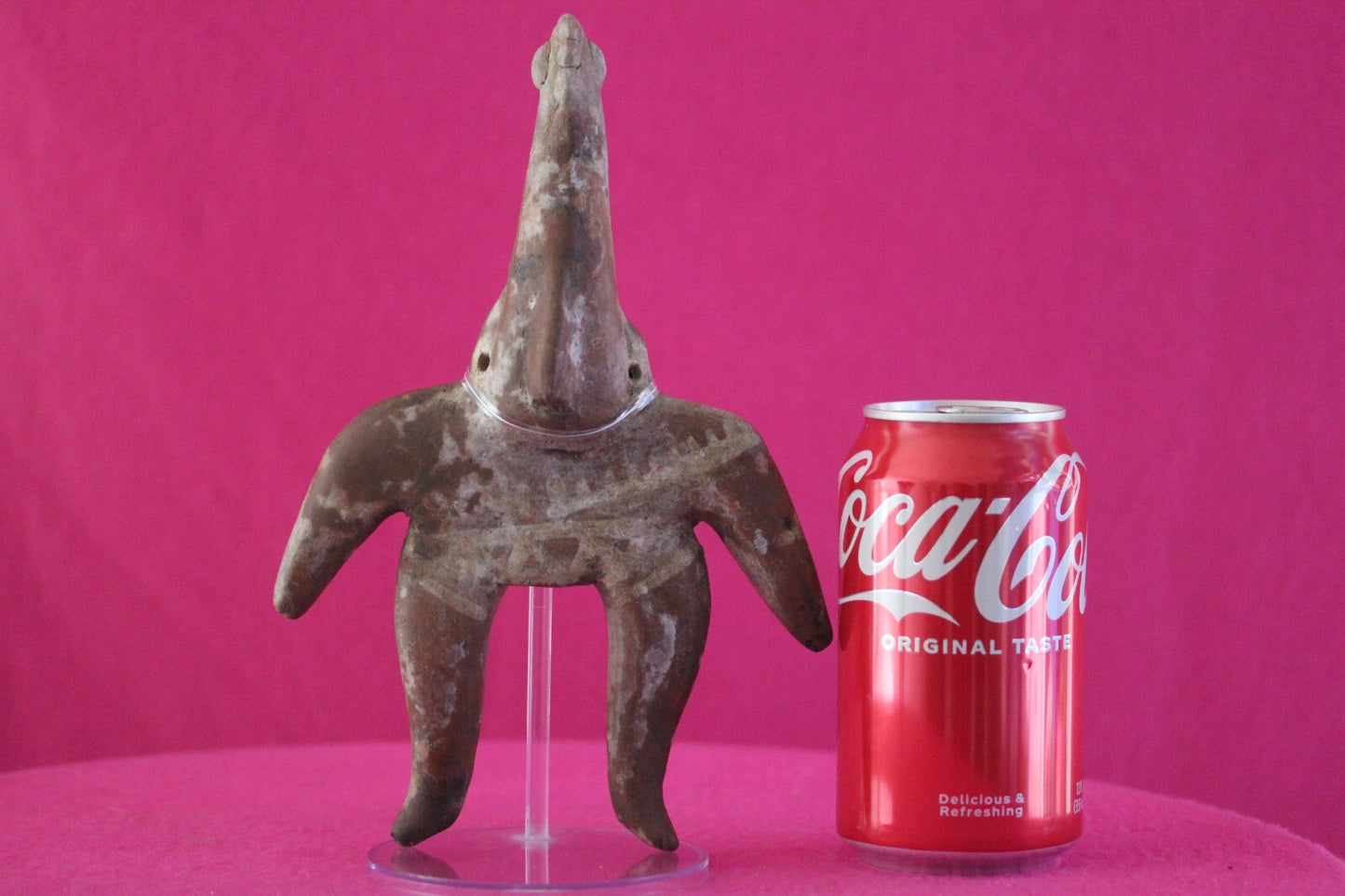 Authentic Pre Columbian Artifact Tomb Figure Colima Mexico 100 BC-250 AD COA 168