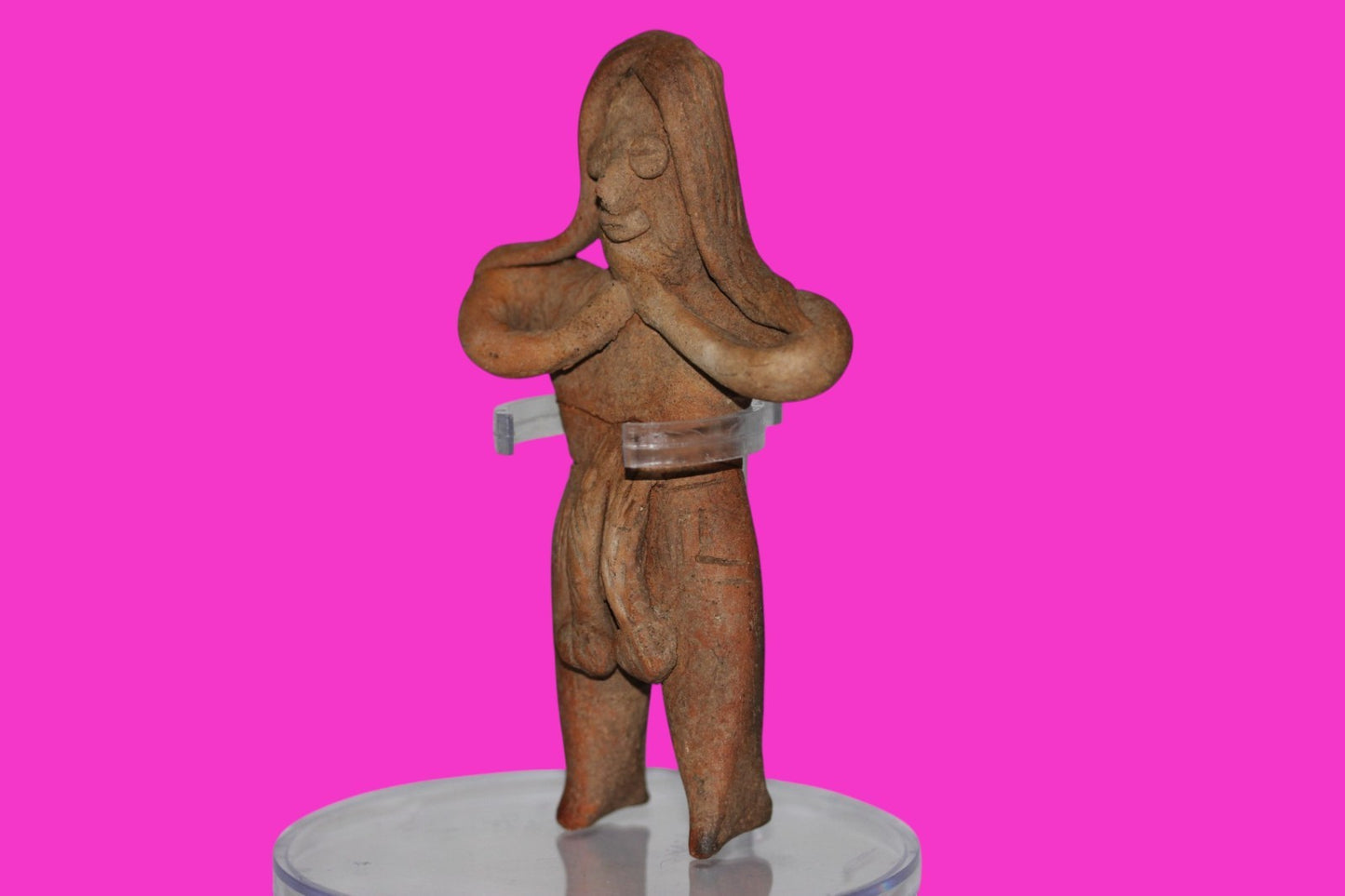 Authentic Pre Columbian Artifact Pretty Lady Tomb Figure Colima Mexico COA 13
