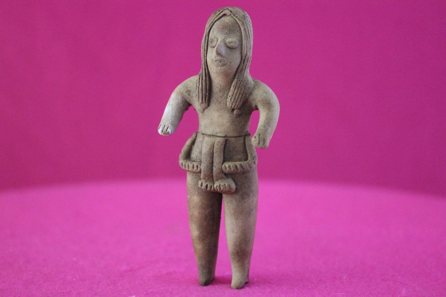 Authentic Pre Columbian Artifact Tomb Figure Colima Mexico 100 BC-250 AD COA 166