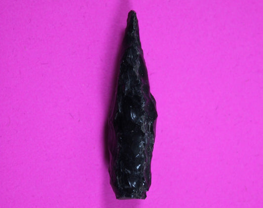 Authentic Pre Columbian Artifact Aztec Arrowhead Battle of Mexico City COA 81