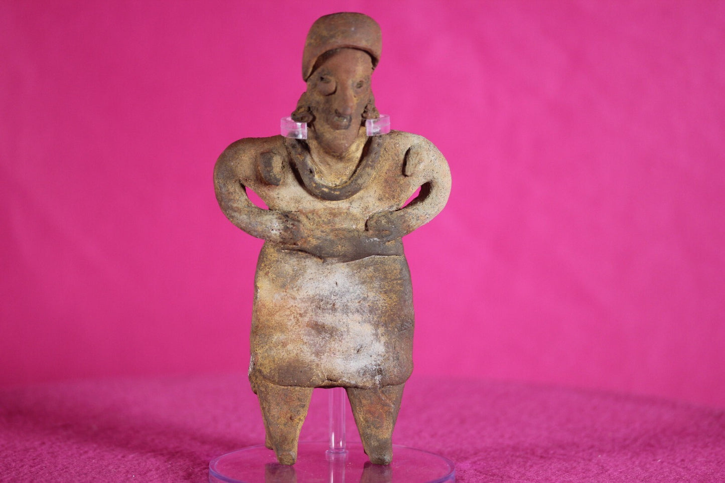 Authentic Pre Columbian Artifact Rare Grandma Tomb Figure Colima Mexico COA 142
