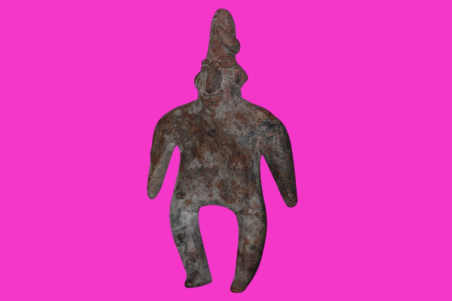 Authentic Pre Columbian Artifact Male Archaic Tomb Figure Colima Mexico COA 19