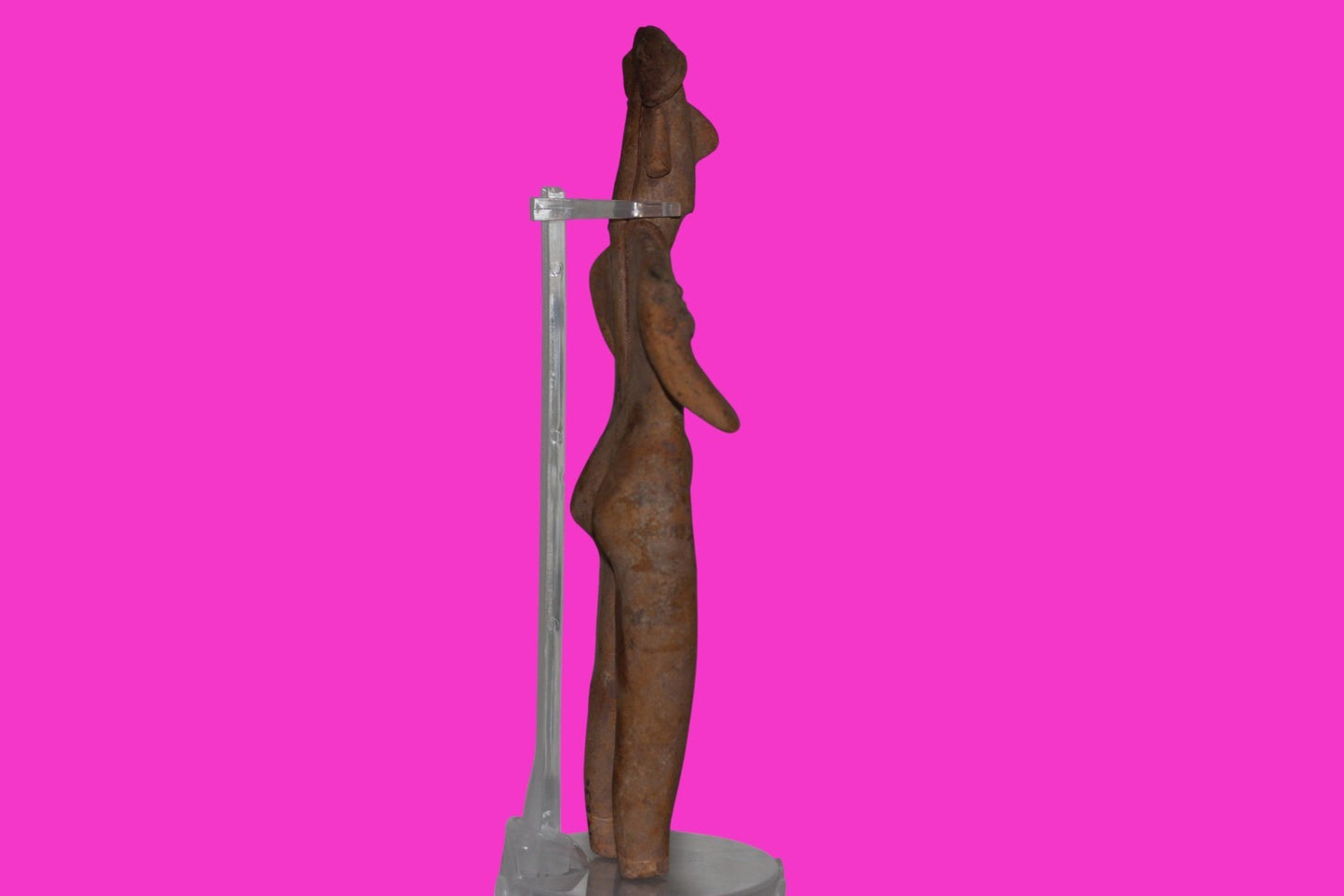 Pre Columbian Artifact 8in Female Shaman Tomb Figure Colima Mexico 100BC COA 254