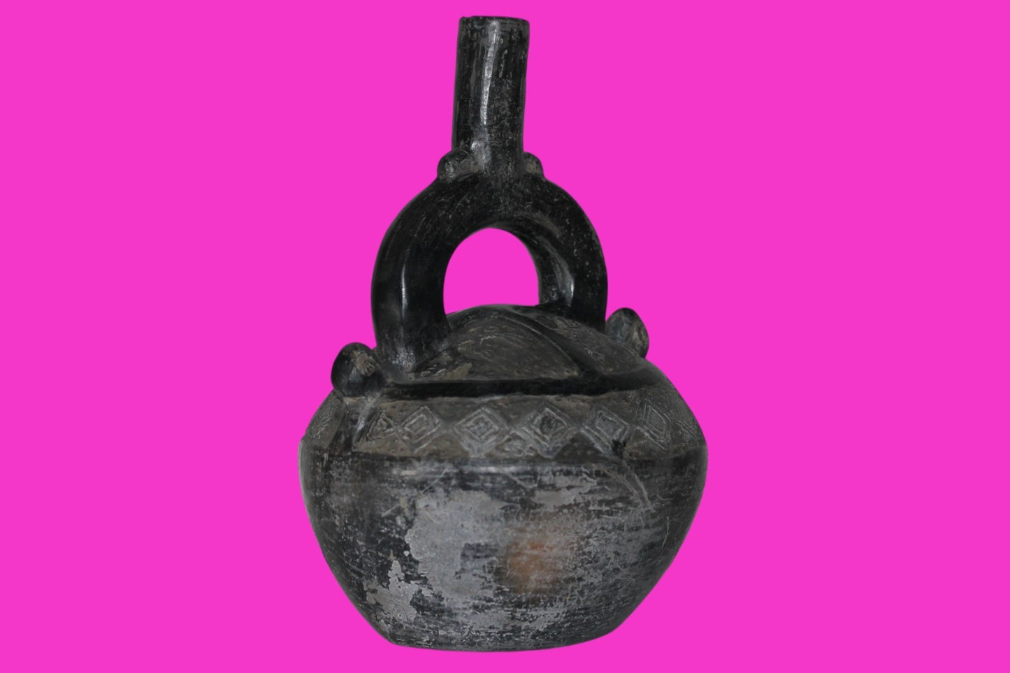 Pre Columbian Artifact Authentic Chimu Warrior Vessel 900-1400 AD Peru COA 222