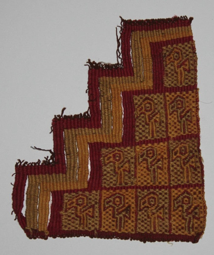 Pre Columbian Artifact Authentic Frameable Textile Border Chancay Peru COA 15