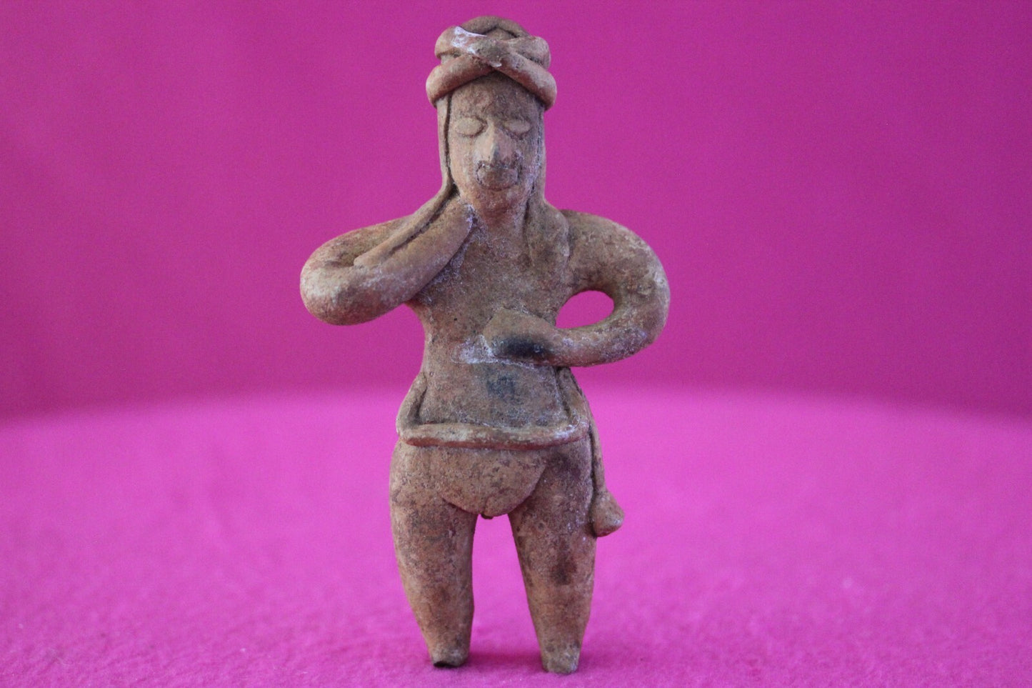 Authentic Pre Columbian Artifact Tomb Figure Colima Mexico 100 BC-250 AD COA 175