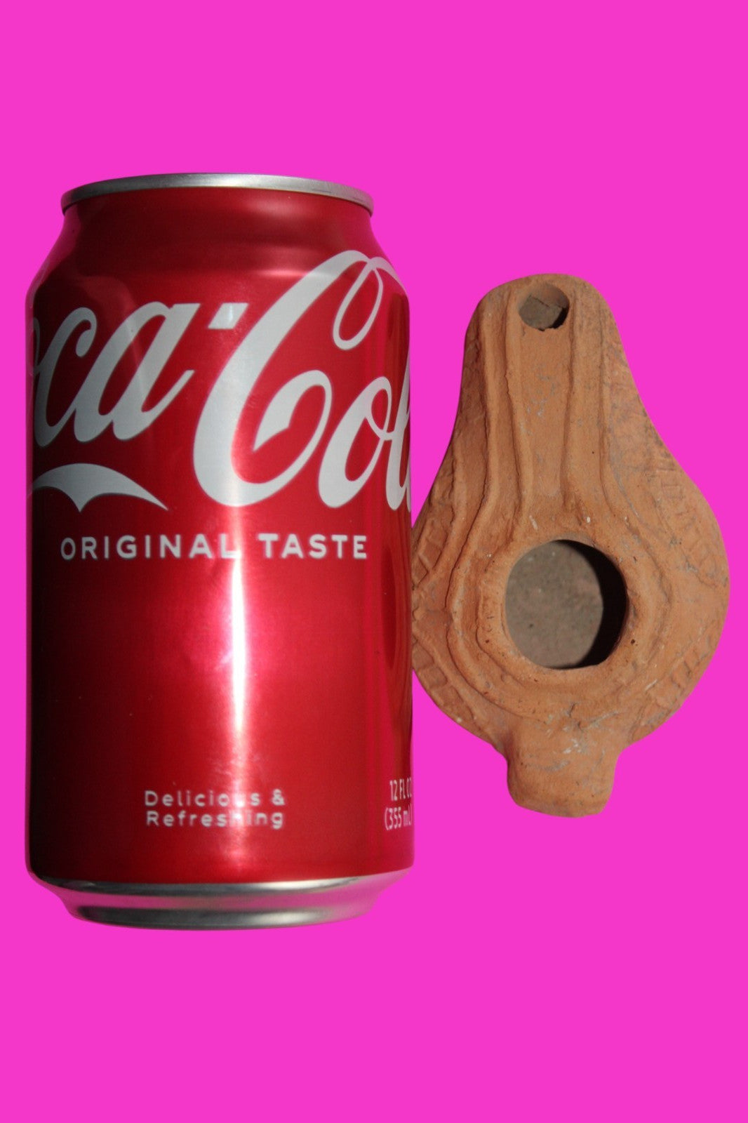 Ancient Holy Land Oil Lamp Artifact Jesus Christ Homeland 100BC-400AD COA 22