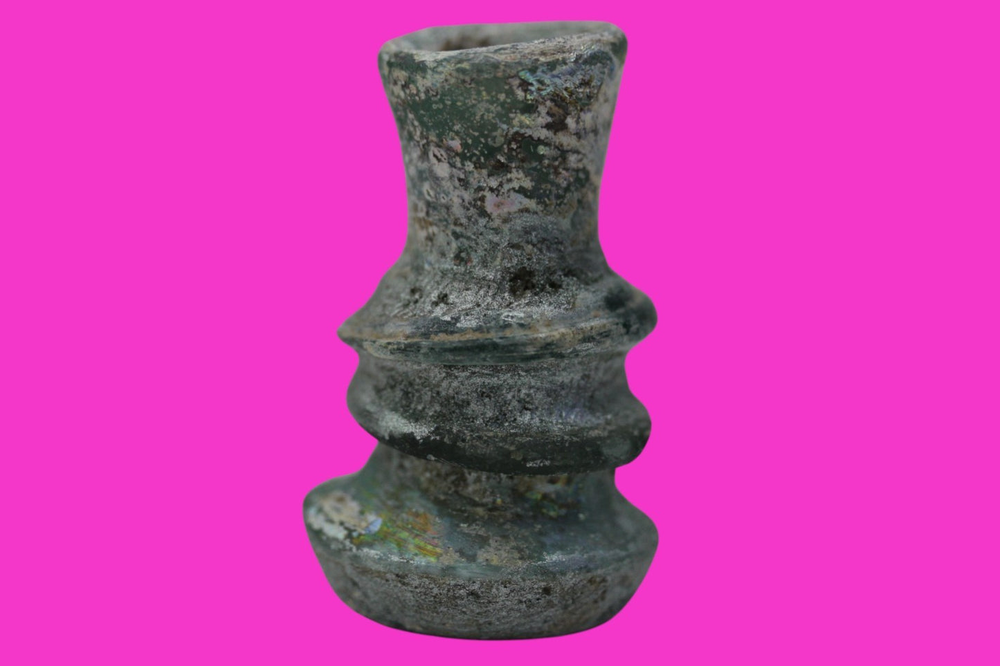 Authentic Persian Artifact Glass Bottle 900-1000 AD Silk Road Hoard COA J29