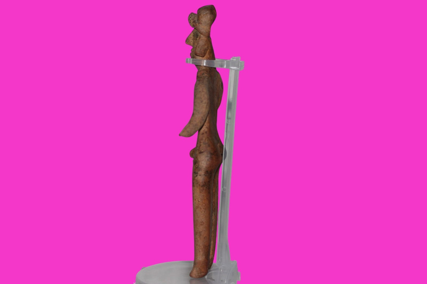 Pre Columbian Artifact 7 inch Male Shaft Tomb Figure Colima Mexico 100BC COA 263