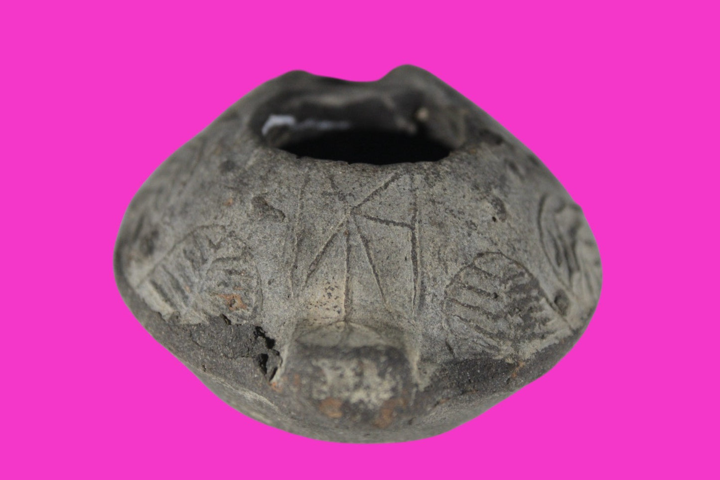 Oil Lamp Holy Land Ancient Artifact Jesus Christ Home Israel 300-600 AD COA 98