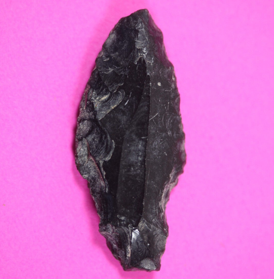 Pre Columbian Artifact Authentic Aztec Arrowhead Battle of Mexico City COA 66