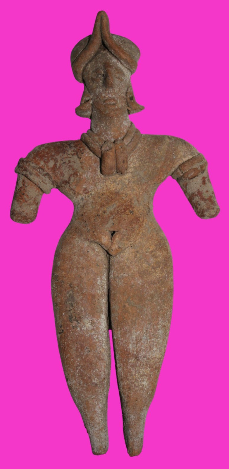 Pre Columbian Artifact 7 Inch Female Tomb Figure Colima Mexico 100 BC COA 241