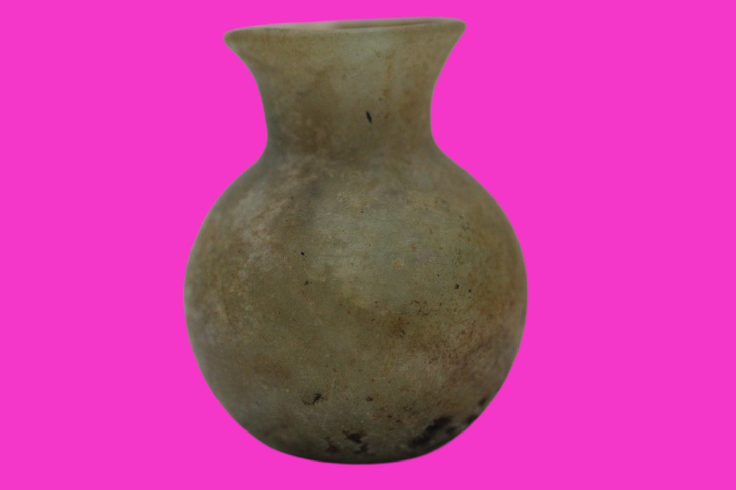 Holy Land Artifact Authentic Ancient Glass Bottle 100-300 AD Roman Era COA J17