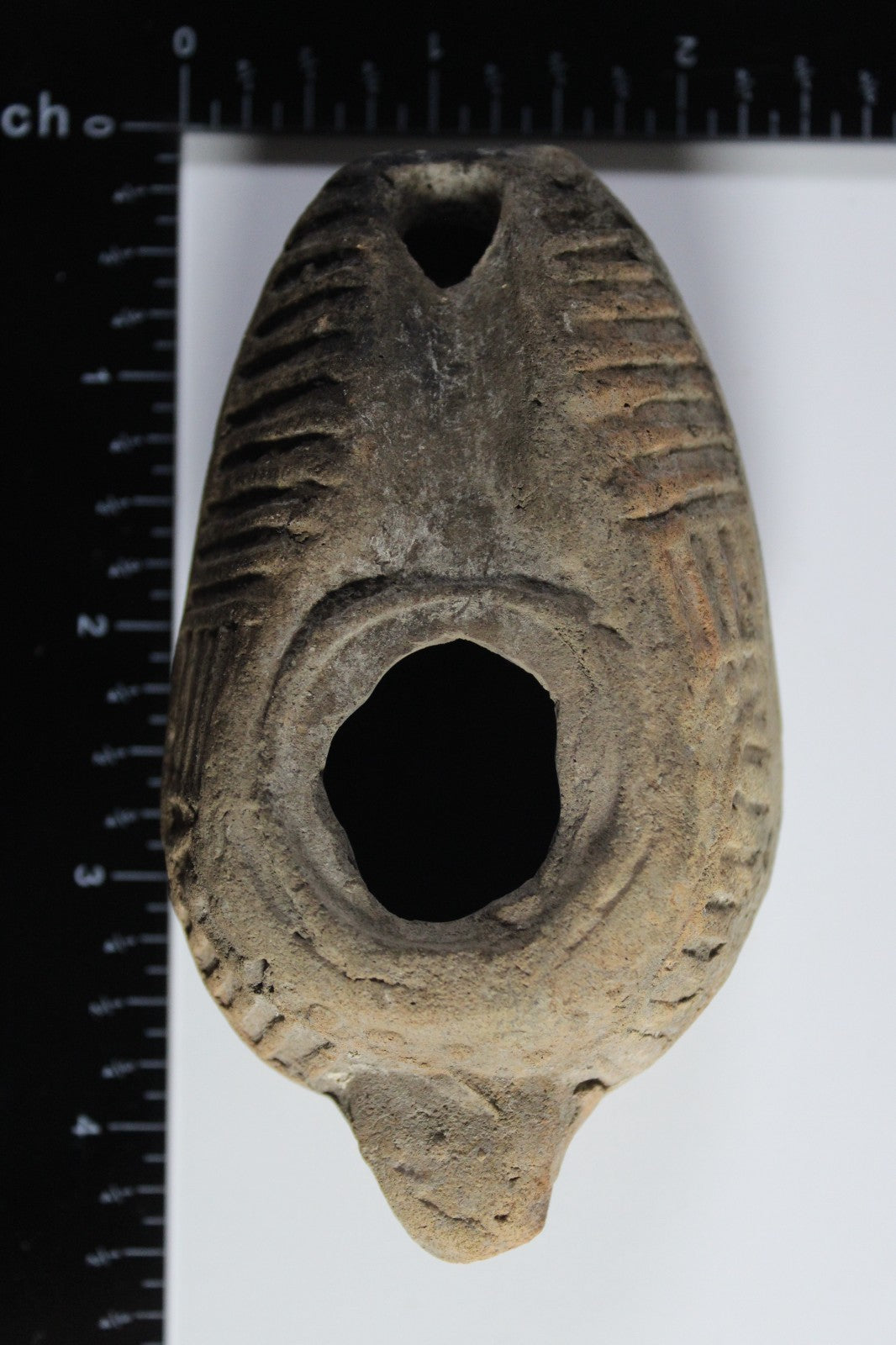 Oil Lamp Holy Land Ancient Artifact Jesus Christ Home Israel 300-600 AD COA 99