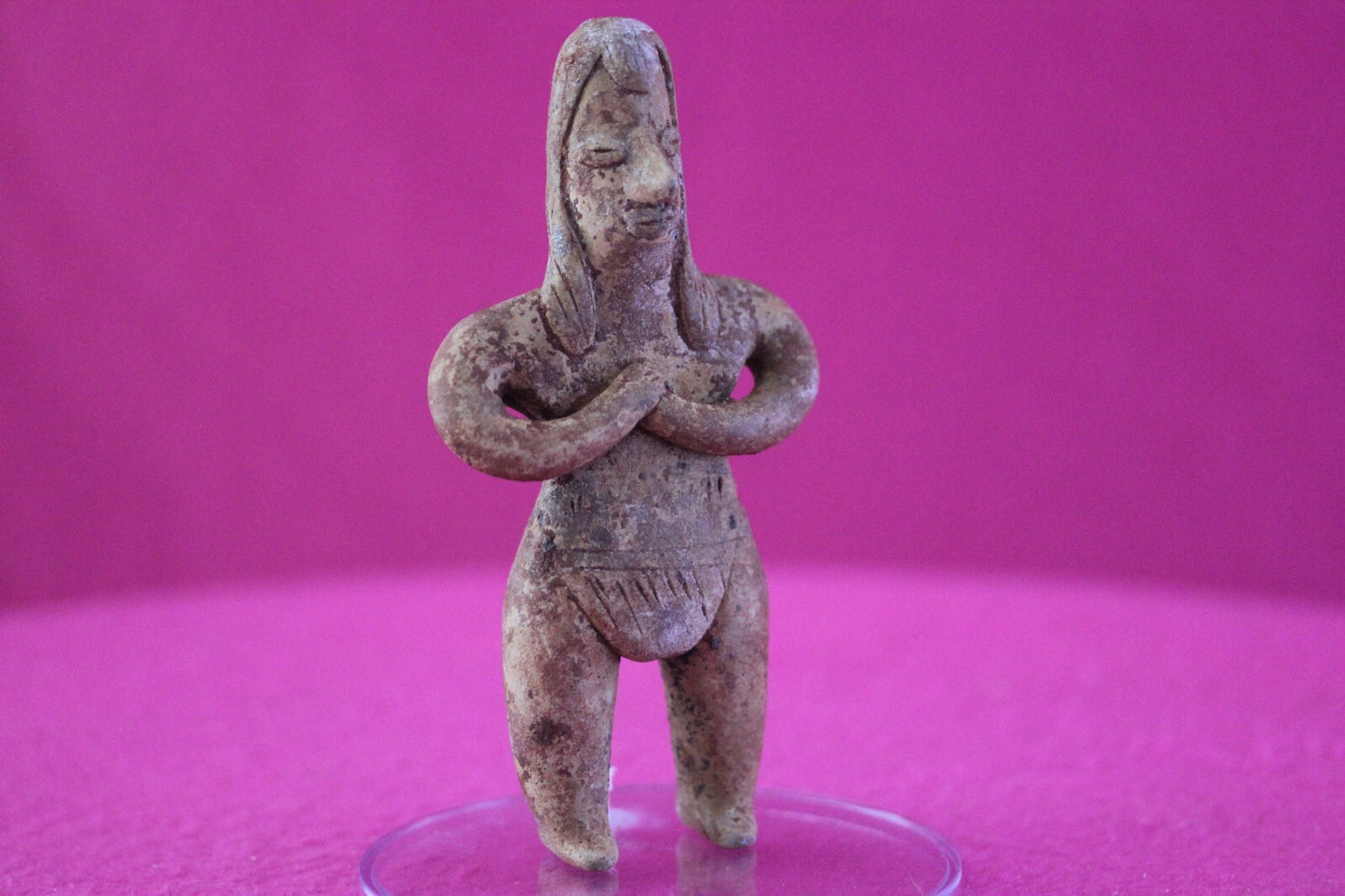 Authentic Pre Columbian Artifact Pretty Lady Tomb Figure Colima Mexico COA 176