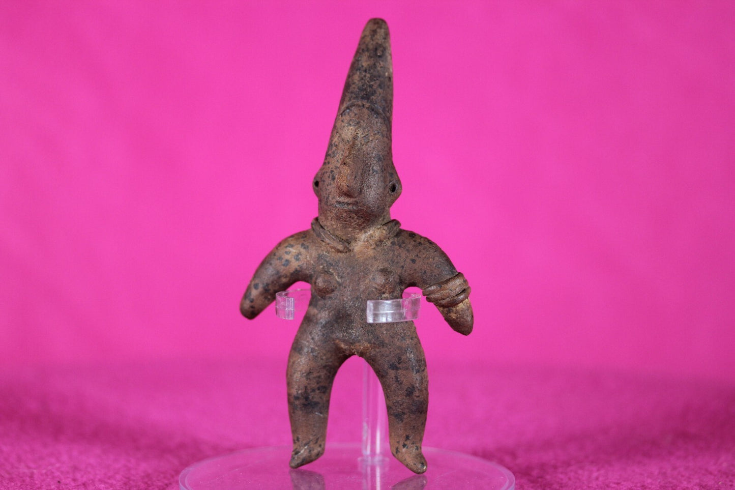 Pre Columbian Authentic Artifact Girl Figure Colima Mexico 100 BC-250 AD COA 138