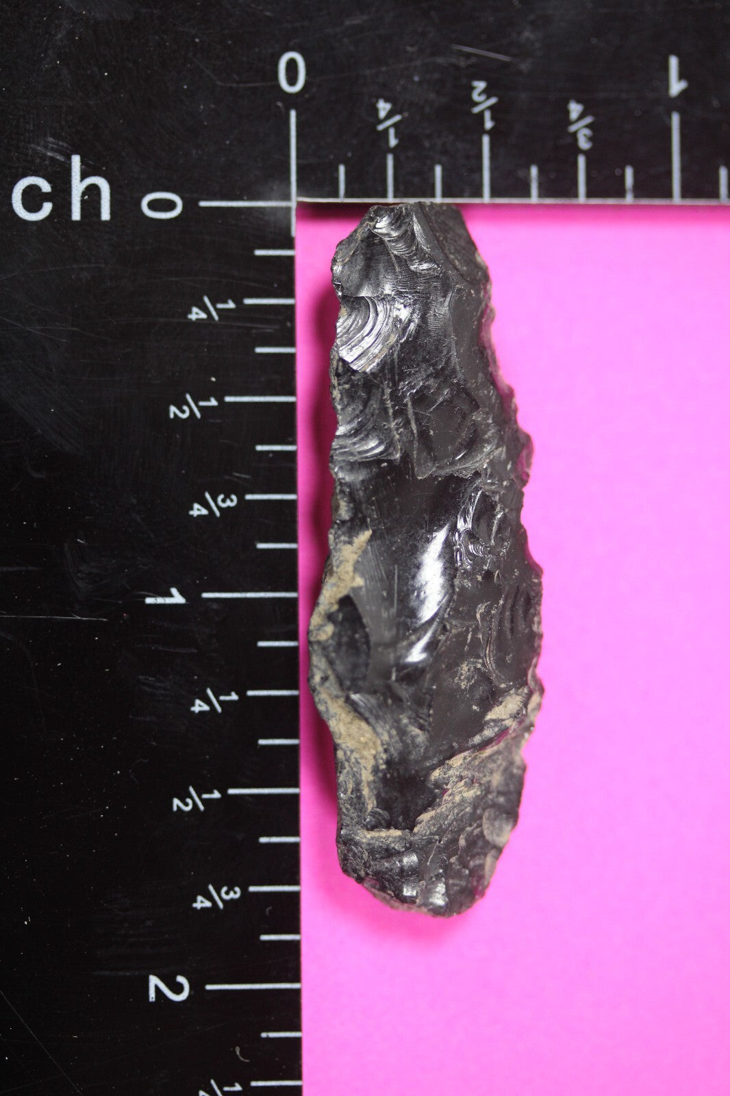 Authentic Pre Columbian Artifact Aztec Arrowhead Battle of Mexico City COA 52