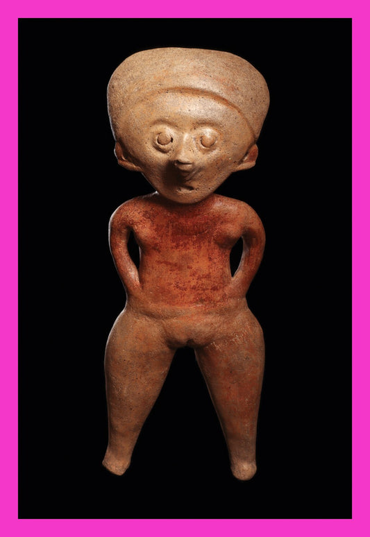 Pre Columbian Artifact Authentic Big Chinesco Figure Mexico Arte Primitivo T126