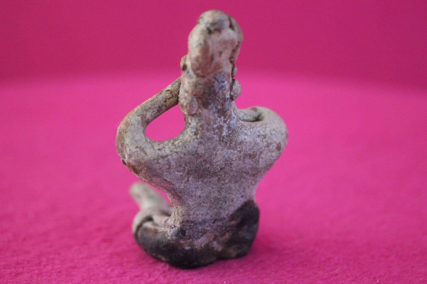 Authentic Pre Columbian Artifact Sleepy Grandma Tomb Figure Colima Mexico COA179
